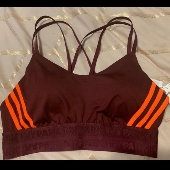 Adidas Ivy Park Bra Maroon Size Small - Picture 1 of 3